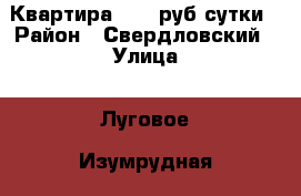 Квартира 1000 руб/сутки › Район ­ Свердловский › Улица ­ Луговое, Изумрудная › Дом ­ 4/1 › Цена ­ 1 000 › Стоимость за ночь ­ 1 000 › Стоимость за час ­ 200 - Иркутская обл., Иркутск г. Недвижимость » Квартиры аренда посуточно   . Иркутская обл.,Иркутск г.